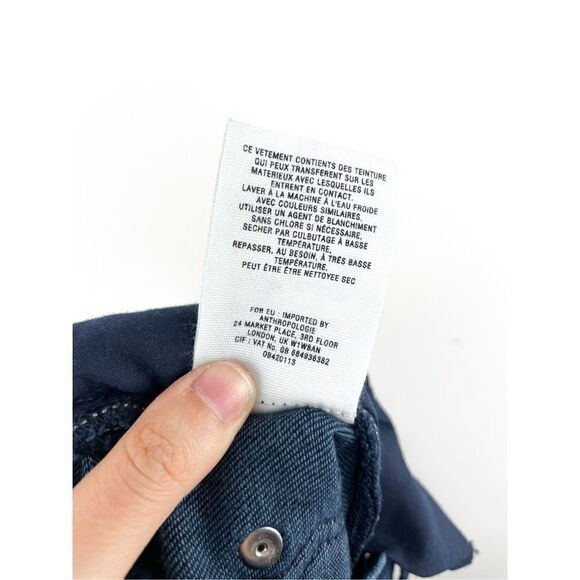 Anthro Pilcro and the Letterpress Stet Crop Skinny Jeans in Dark Wash Size 26 - Picture 10 of 10